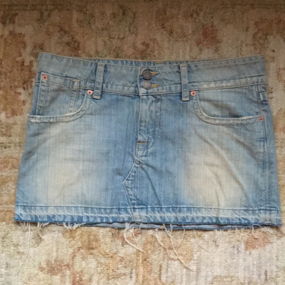 Hudson Viper Denim Mini Skirt